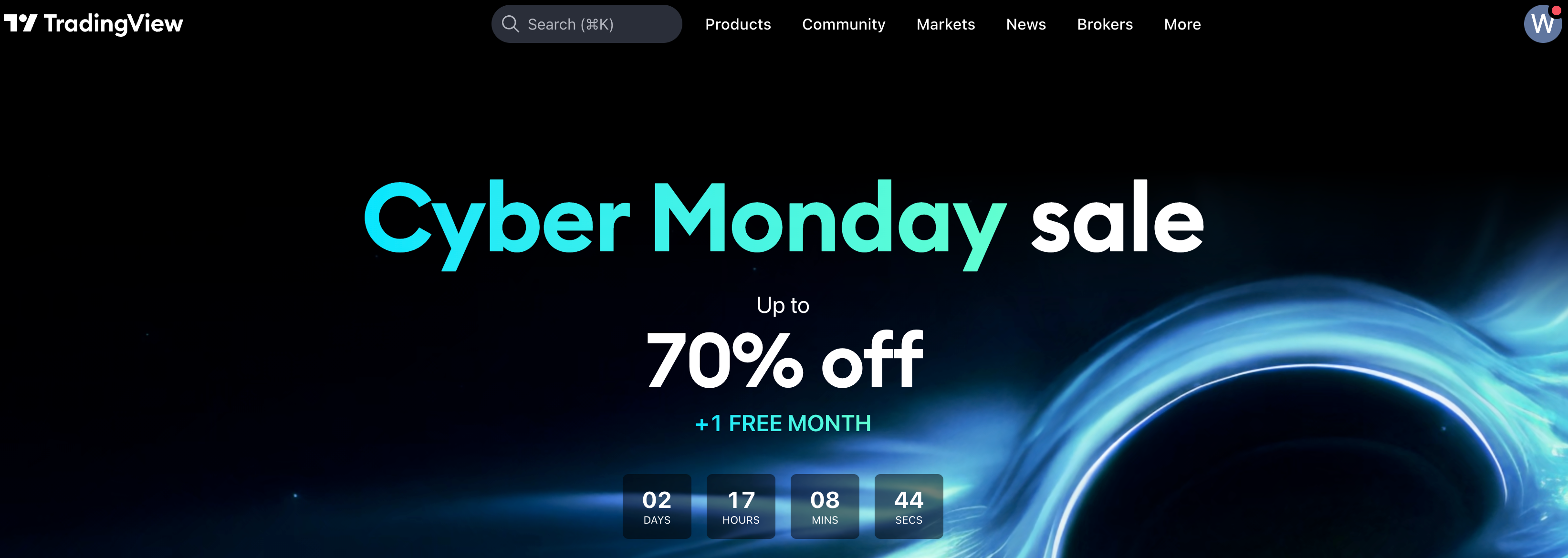 tradingview black friday sale 2024 cyber monday,up to 70% off+1 month free-图片1